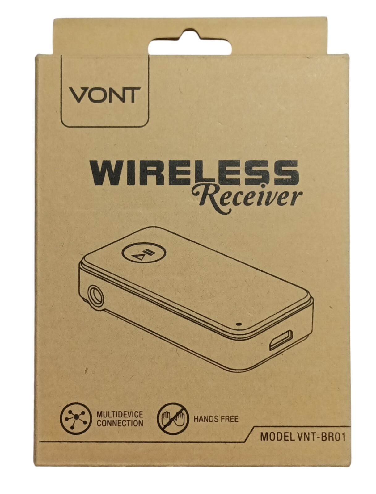 Vont Portable Wireless Bluetooth Receiver Adapter/Car Kit