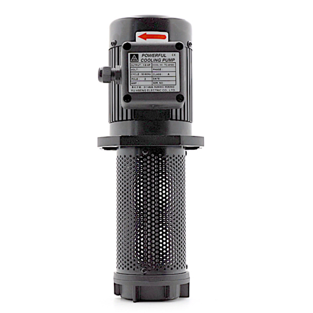 1/8HP Coolant Pump 180mm 7", 110/120/220/240/440/480/575V, Lathe Gride Machining