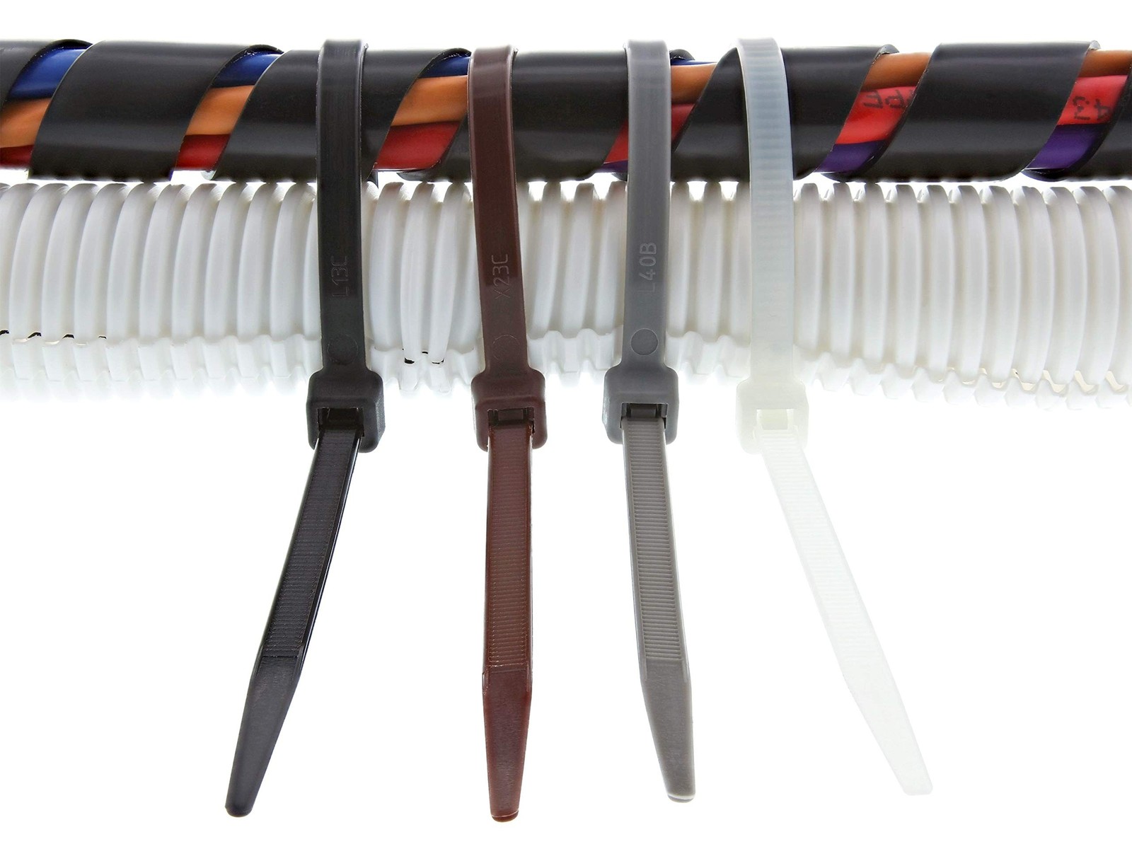 Secure 8 Inch Brown 50 lb Standard Nylon Cable Tie - 100 Pack