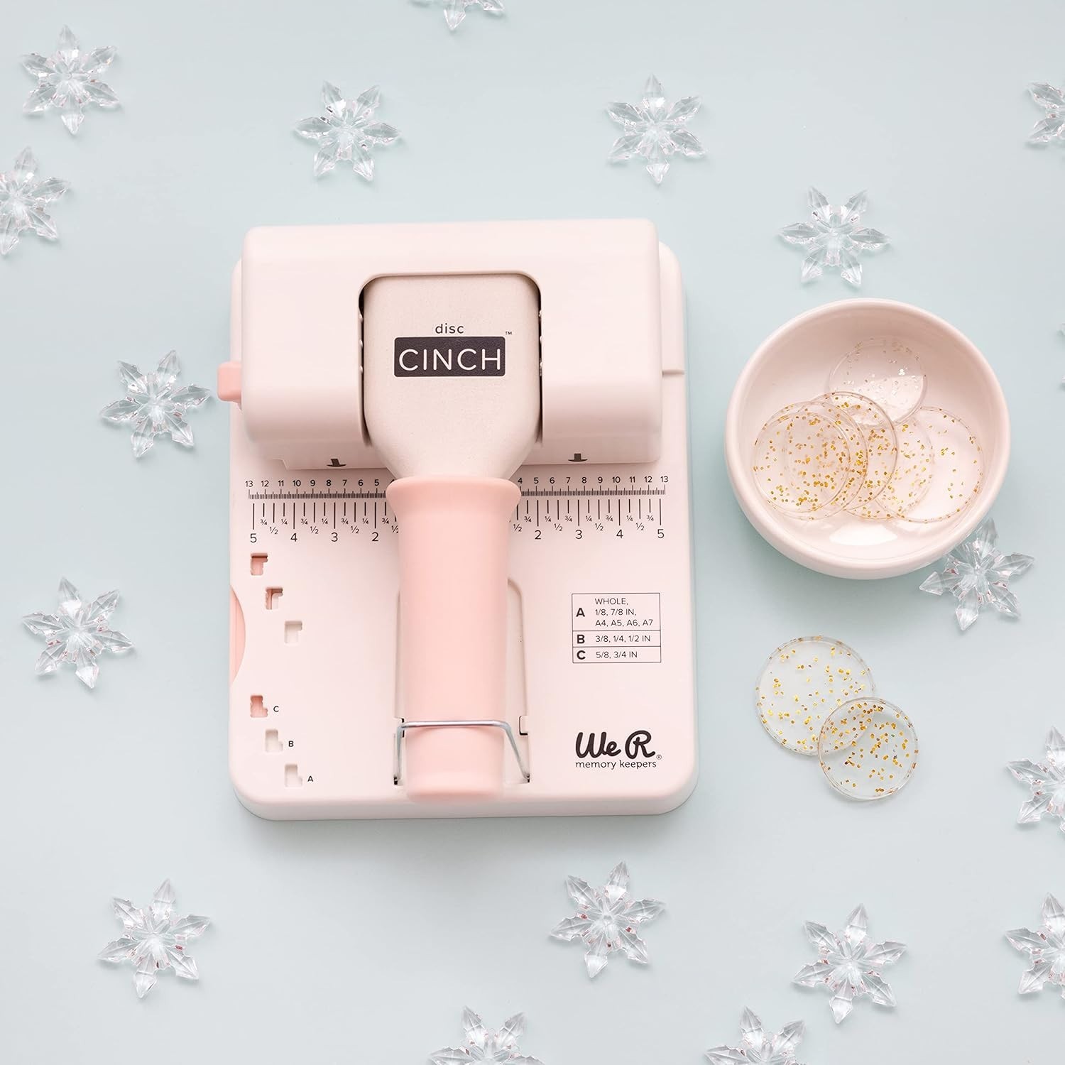 We R Disc Cinch Book Binding Tool-White/Pink