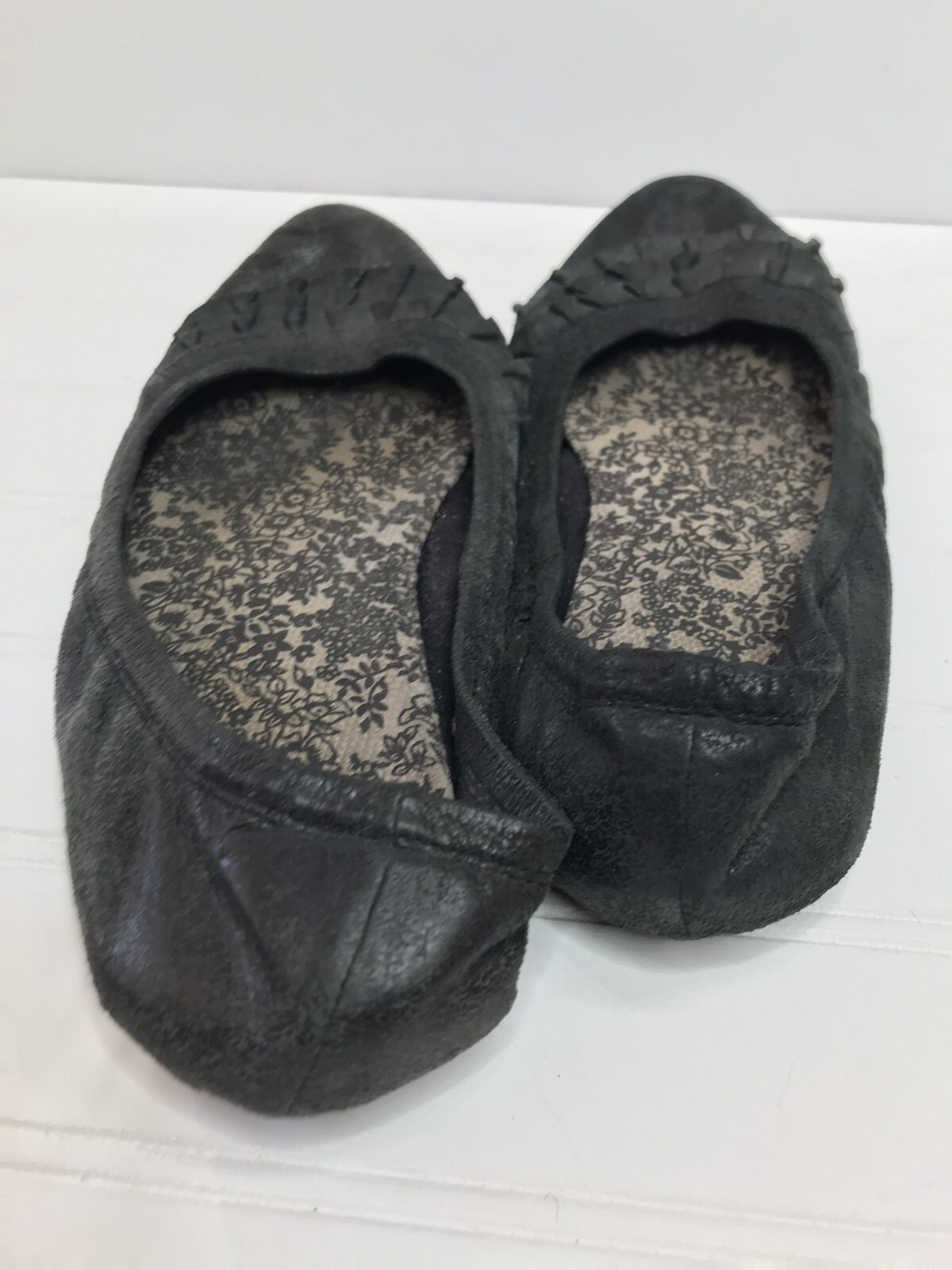 BC Footwear Matte Black Size 7 Preowned Ballet Flats