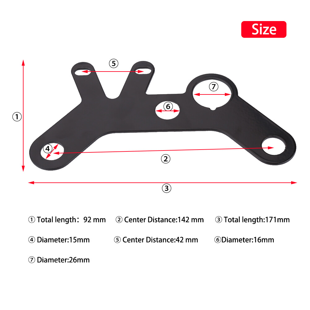 Dual Instrument Bracket Universal Motorcycle Instrument Bracket Speedometer