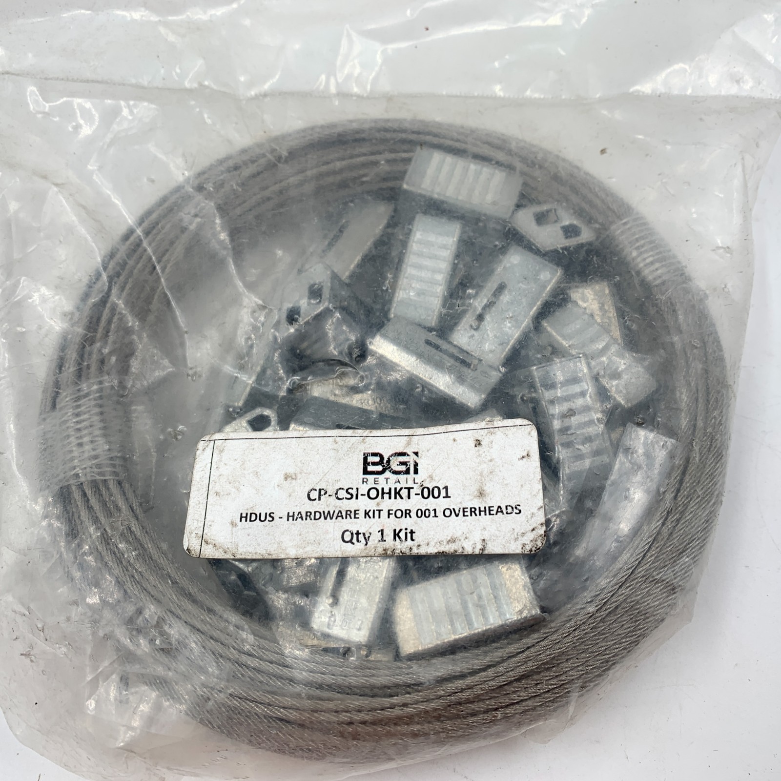 BGI Retail Overhead Door Hardware Wire Kit CP-CSI-OHKT-001