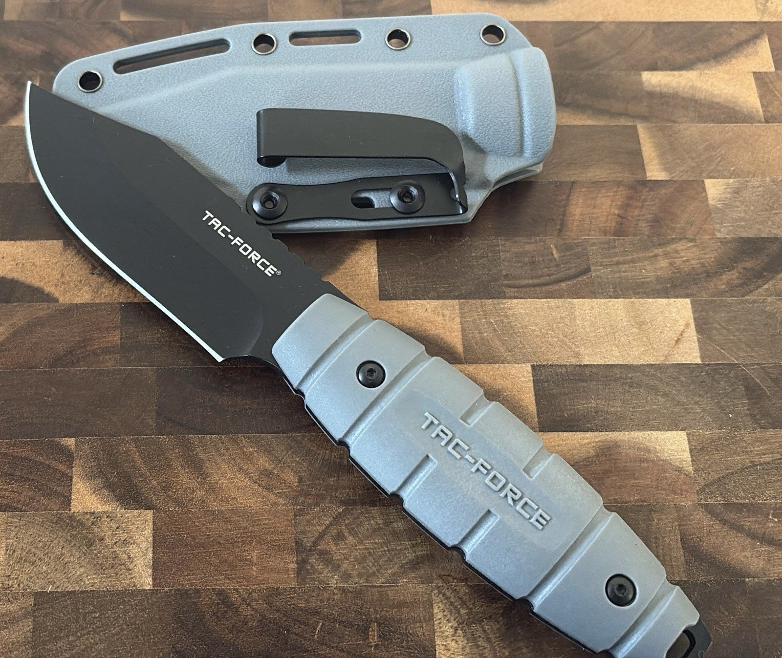 9” Fixed Blade Combat Knife Tactical Hard Sheath Special Clip Horizontal Carry