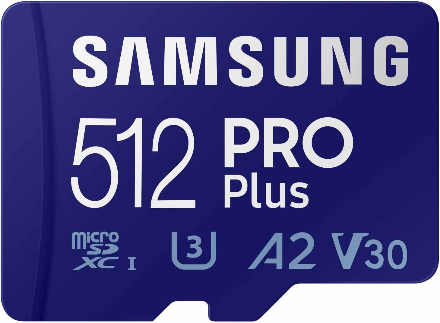 SAMSUNG PRO PLUS 512GB Micro SD SDXC A2 V30 Class 10 UHS-I U3 4K UHD Memory Card