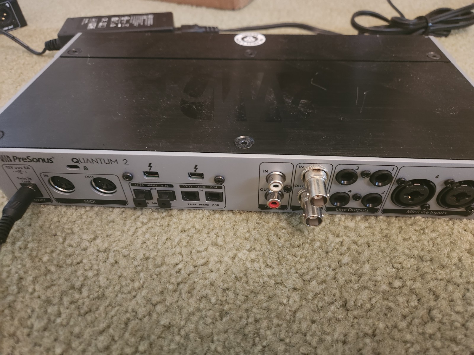 Presonus Quantum 2 22x24 thunderbolt interface with Black Lion Audio Mod
