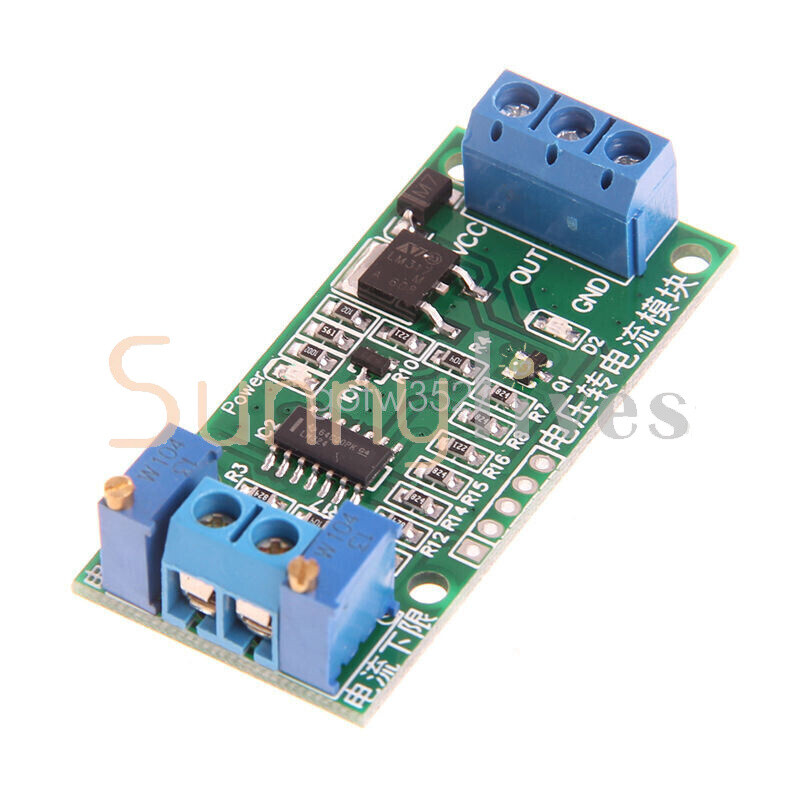 Voltage to Current Transmitter Signal Conversion Module 0~24V 3.3V 5V to 4-20mA