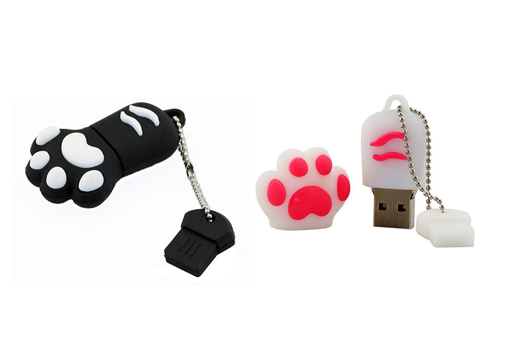 2.0 16gb 32gb 64gb Cat Dog Animal Paw Print USB Flash Thumb Drive USA Shipper