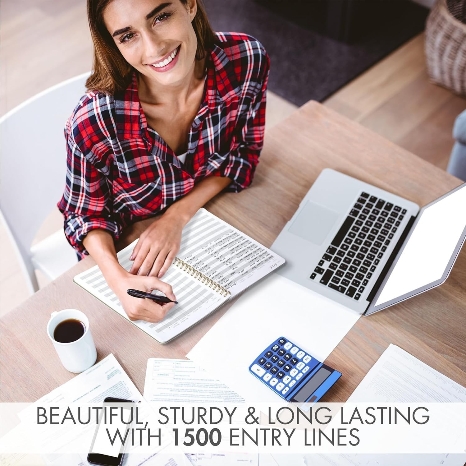 Easy to Use Accounting Ledger Book - The Perfect Expense Tracker Notebook