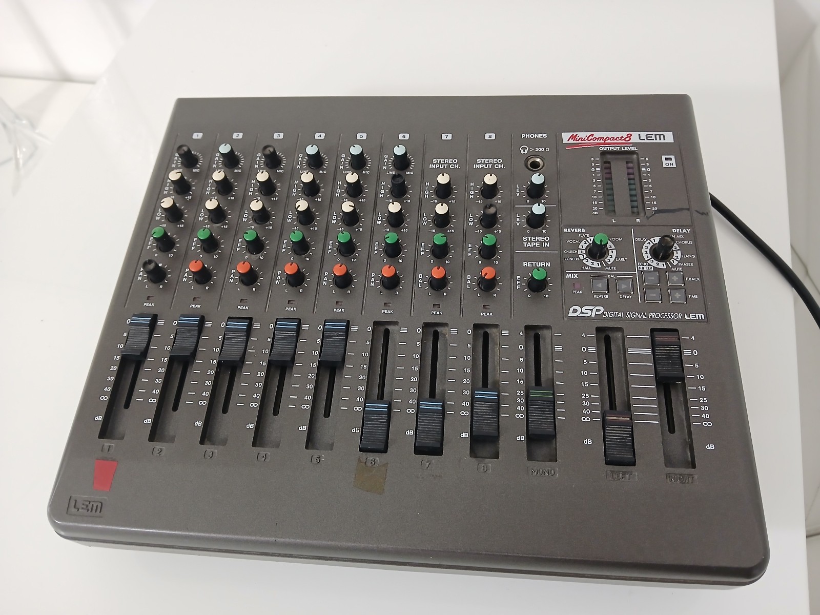 Lem Mini Compact 8 Channel Dj Mixer Console
