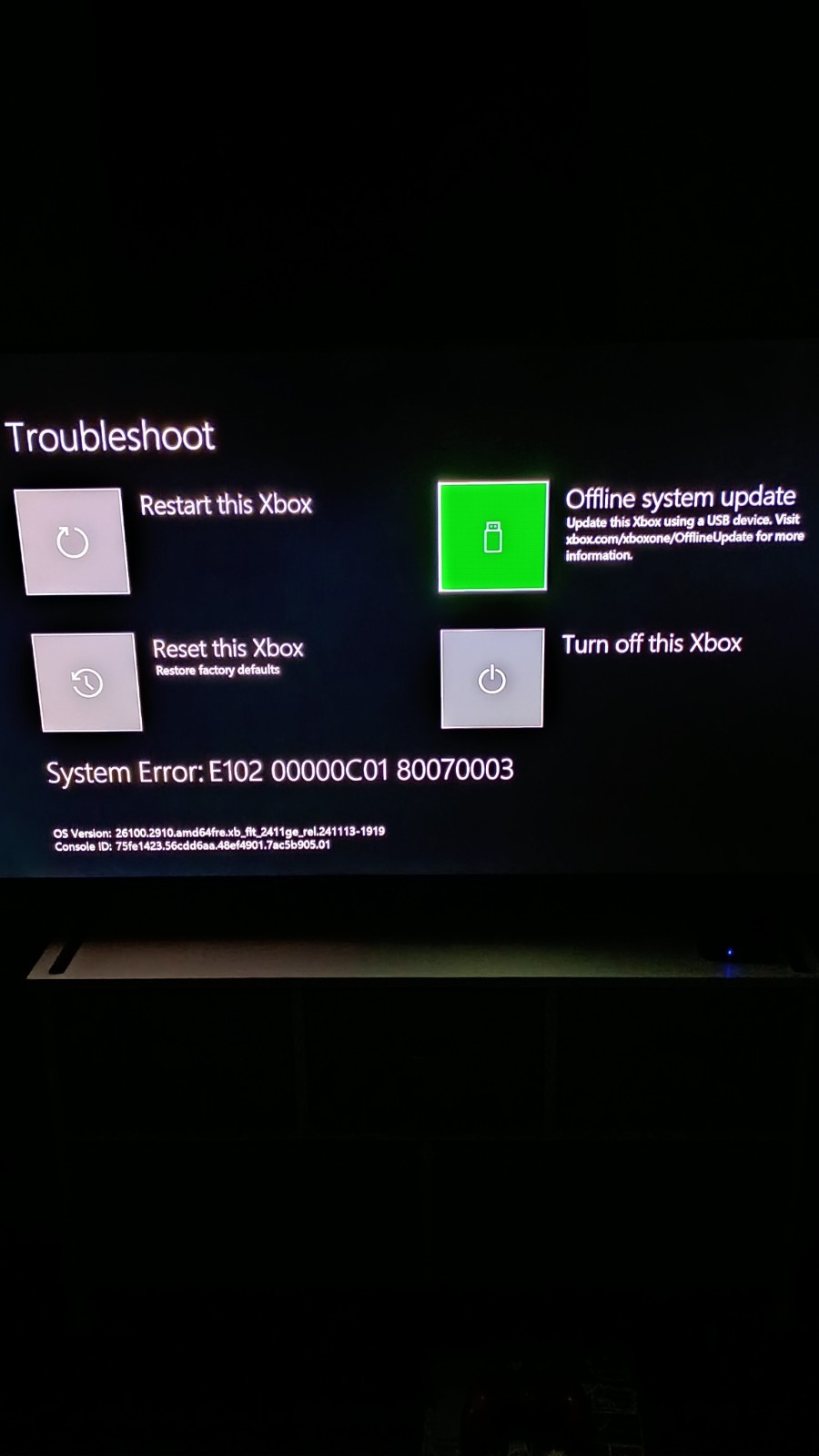 XBOX ONE S/X -- System Software Update USB Installer -- OPERATING SYSTEM - 2026