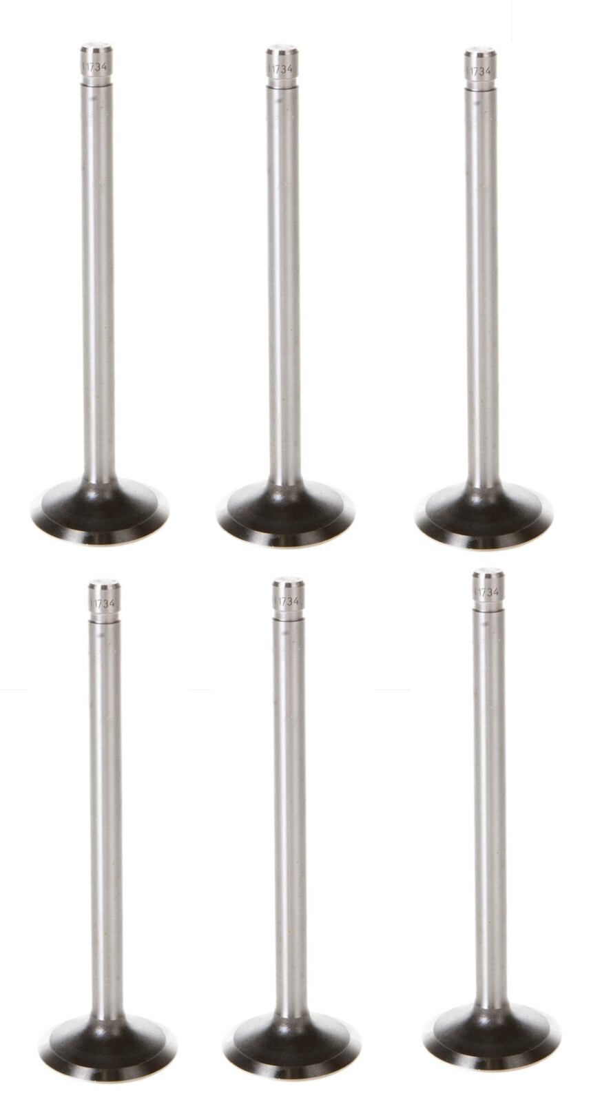 INTAKE Valves Set/6 for Continental F227 F245 6-cylinder 1.515 head,.341 stem