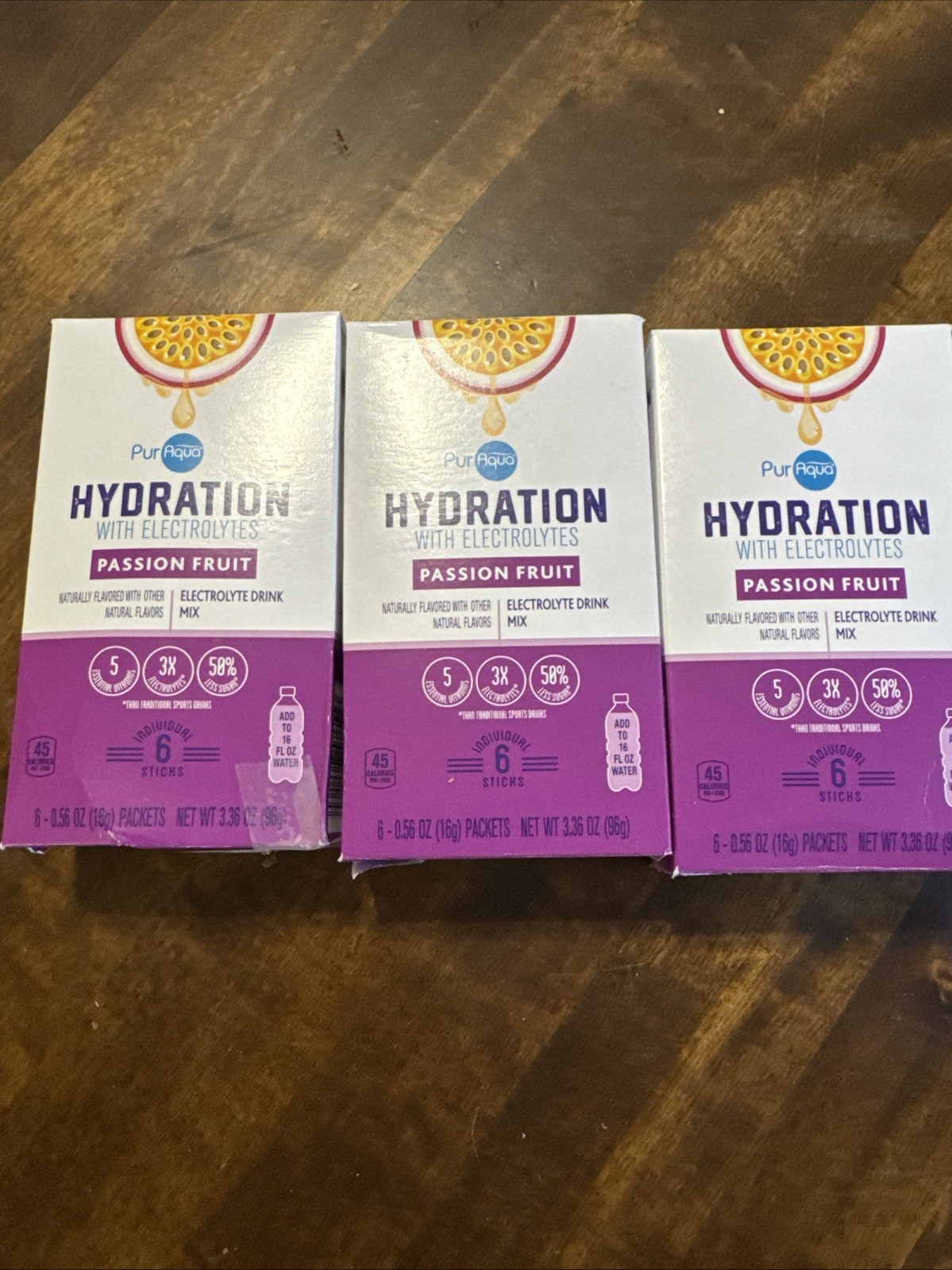 3 Pack Passion Fruit Hydration with Electrolytes Refreshing & Replenishing 23 Pk