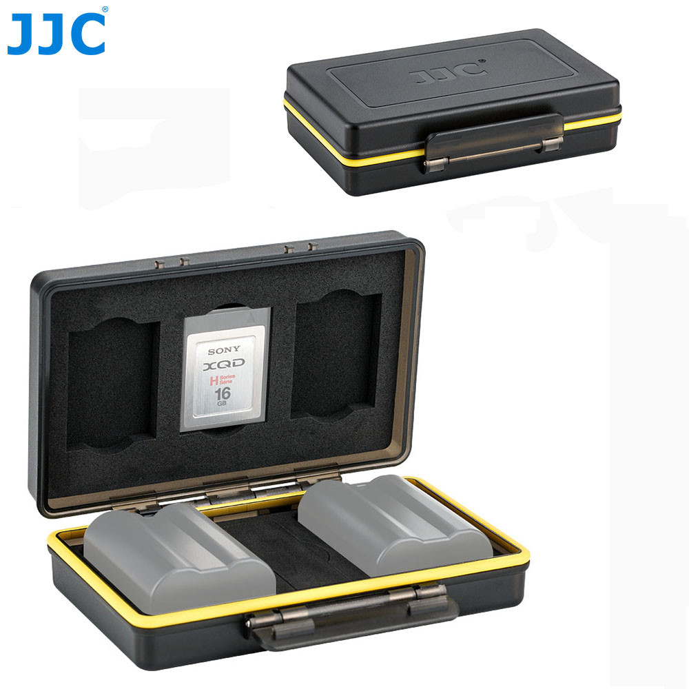 2 Camera Battery + 3 XQD Memory Card Case Holder for Nikon EN-EL15 Sony NP-FW50