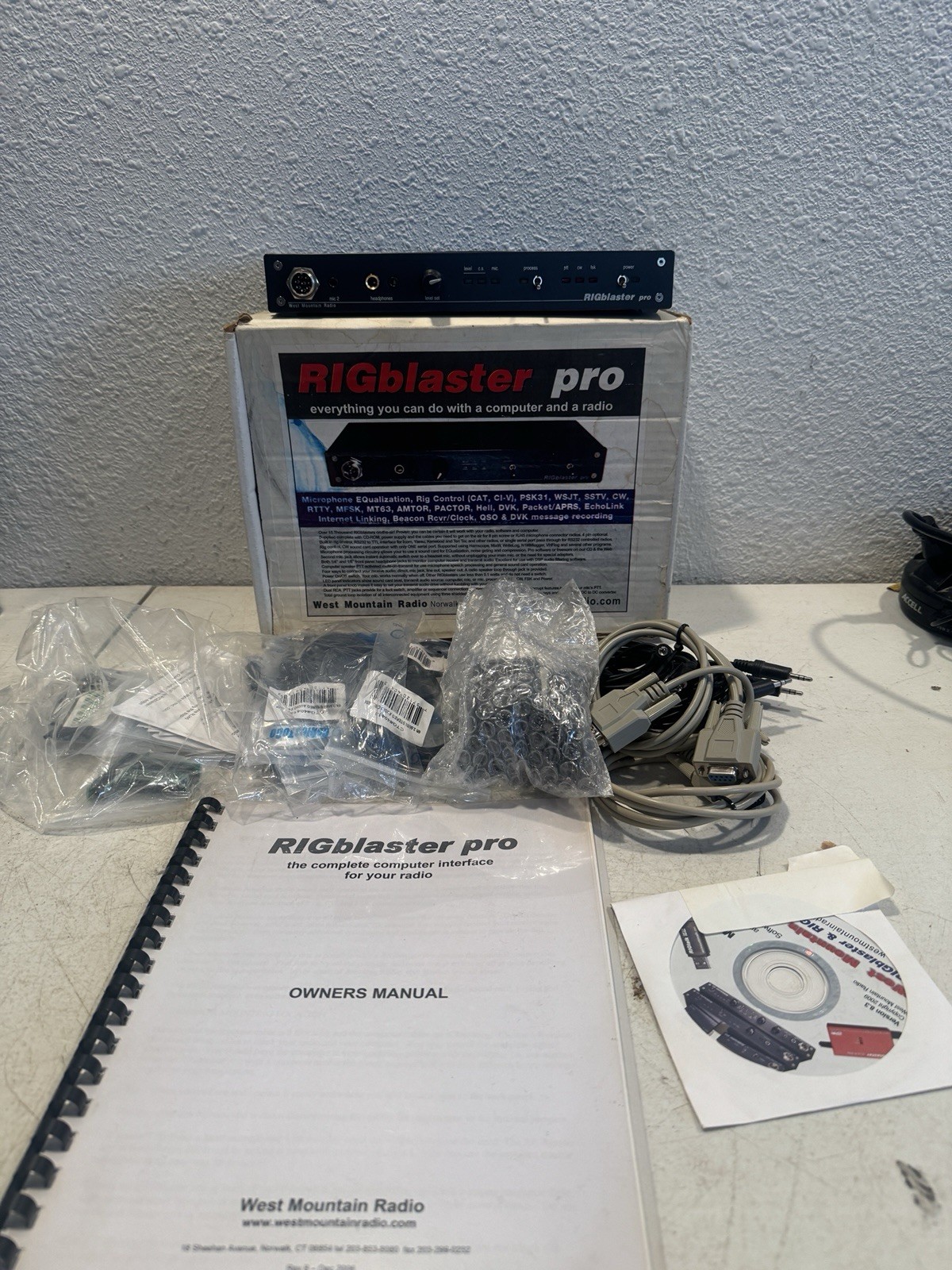 West Mountain Radio RIGblaster Pro Computer Ham Radio Interface with Accessories