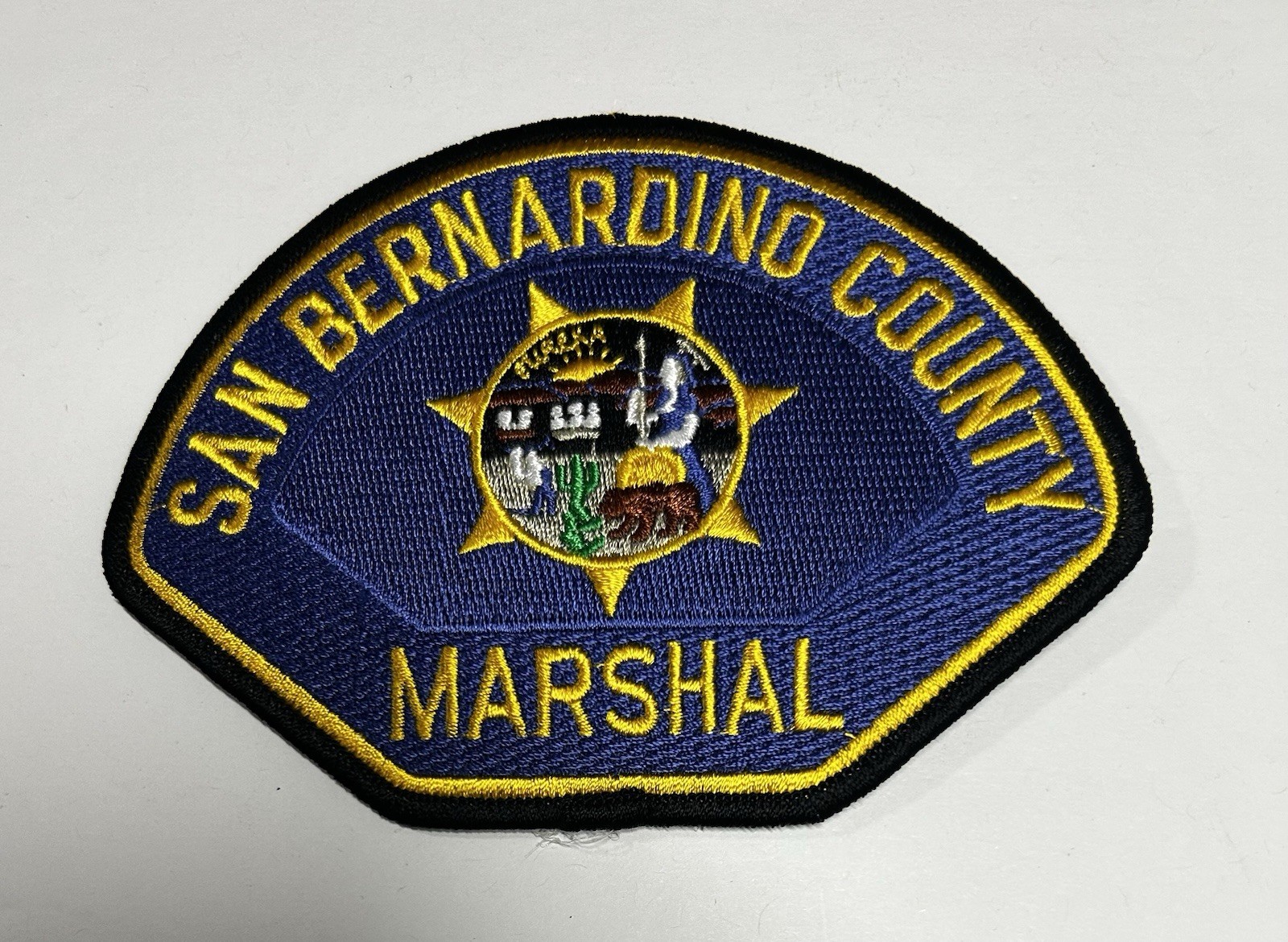 CALIFORNIA CA DEFUNCT SAN BERNARDINO COUNTY MARSHAL POLICE PATCH #PDD58