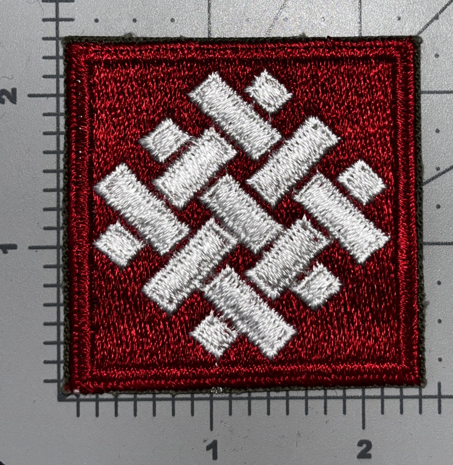 WW 2 US Army 6th Army Group Patch Inv# K8895 Variation 2