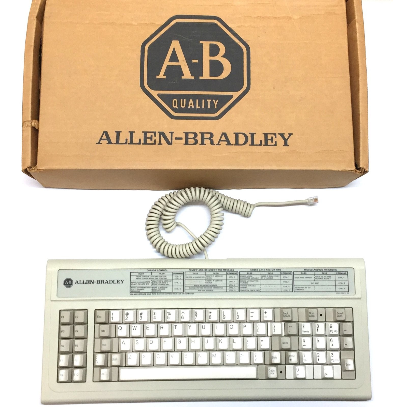 Allen-Bradley Keyboard Message Display Accessory 2706-NK1 (Ser.B) NOS