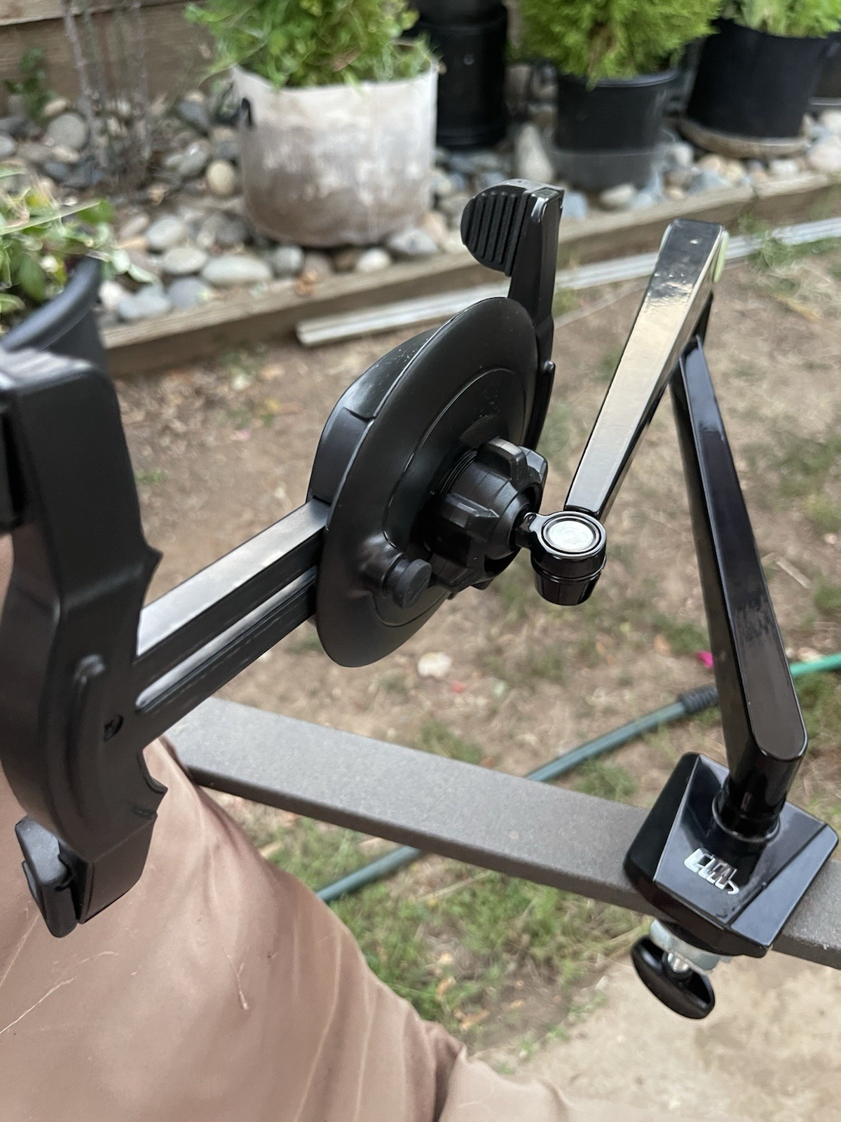 CTA Adjustable Tablet Desk Mount Clamp Holder Stand Universal Black