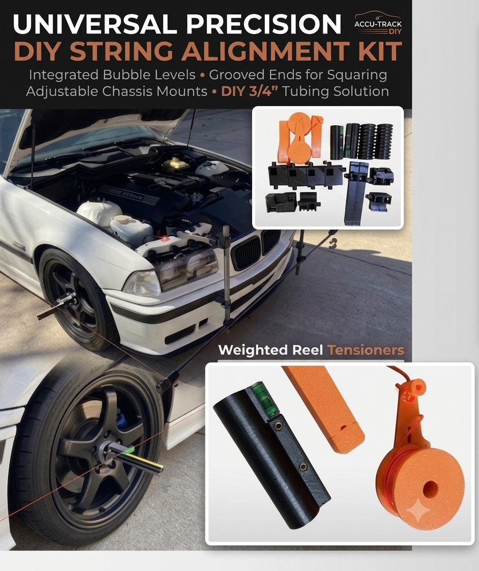 Universal String Alignment Kit: DIY Wheel Tool for Race, Auto & Truck