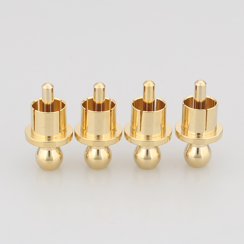 8Pcs Gold Plated Plug RCA Cap Short-Circuit Socket Phono Connector Protect Cover