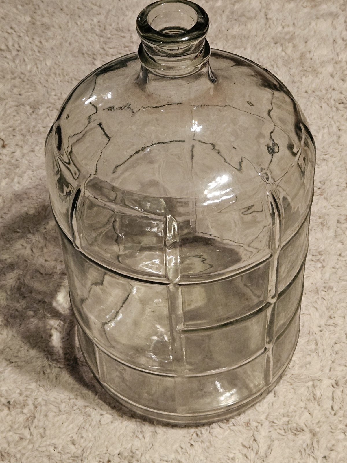 3 Gallon GLASS Water Bottle Carboy Canteen Jug Container Aqua H2O Jar Home Brew