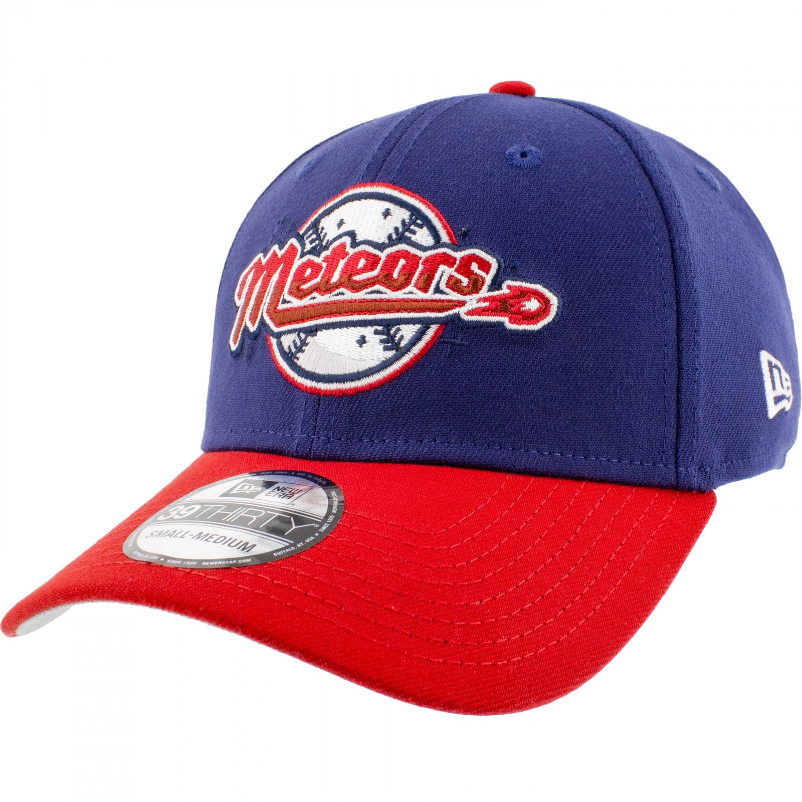 Superman Meteors Logo New Era 39Thirty Fitted Hat Multi-Color