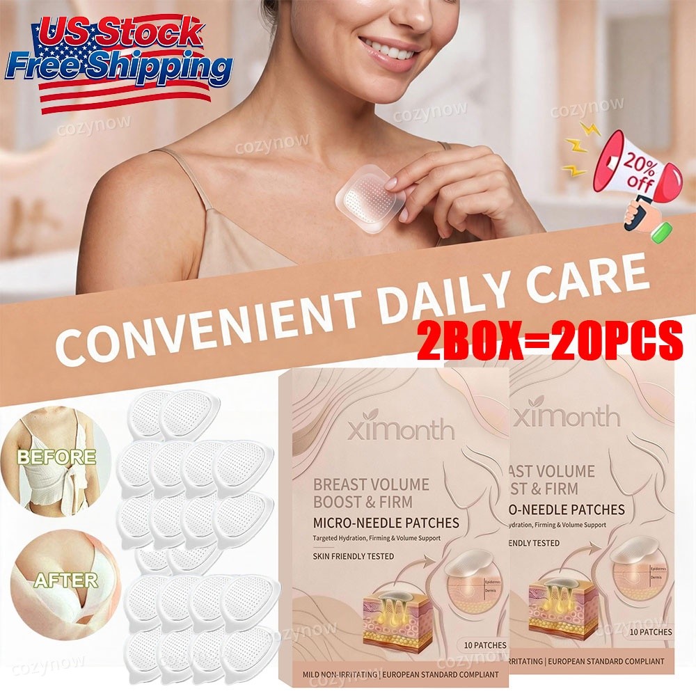 20x Microneedle Breast Enhancement Patch Bust Firming Lifting Chest Care Patches