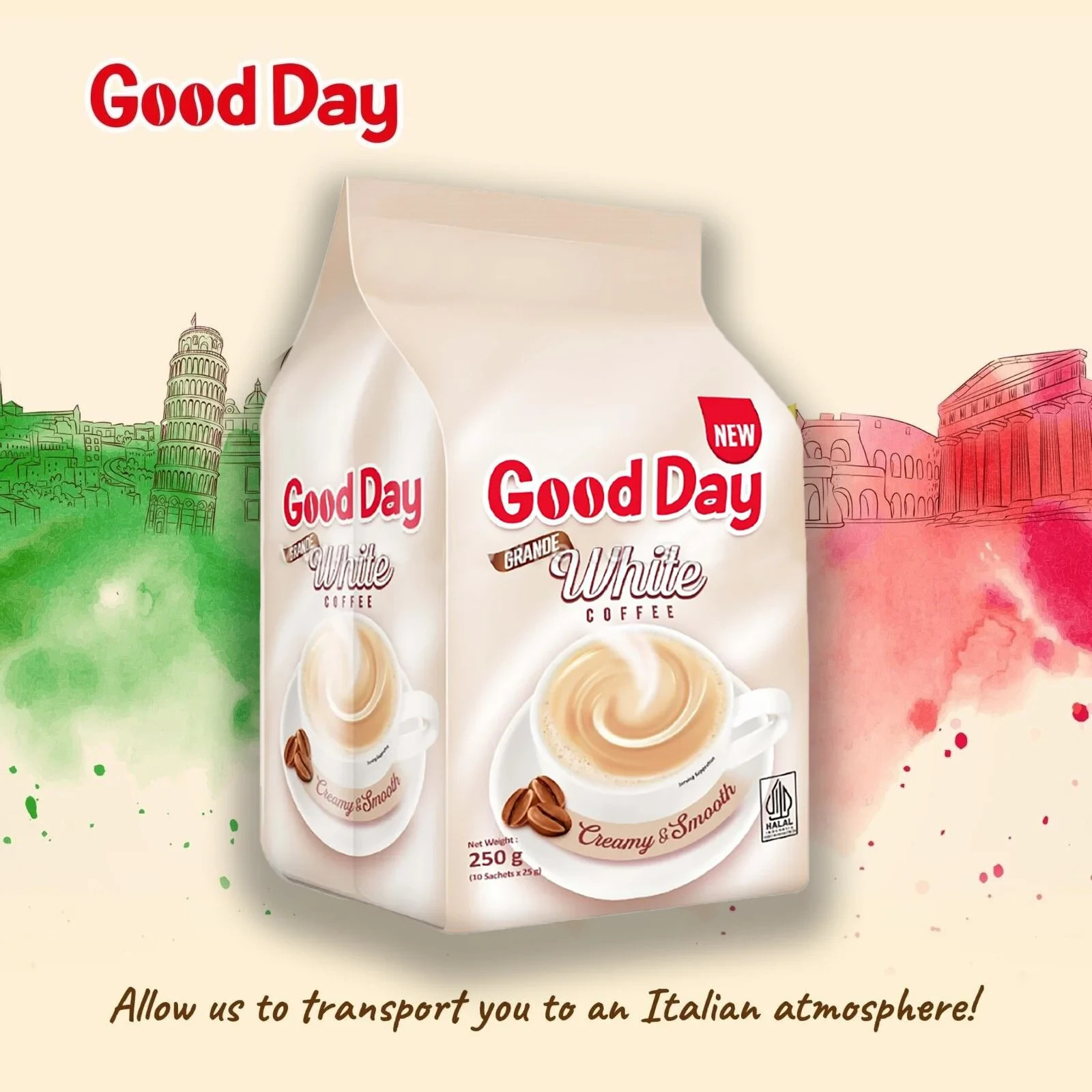 Good Day Grande White Instant Coffee – Creamy, Smooth & Perfectly Balanced