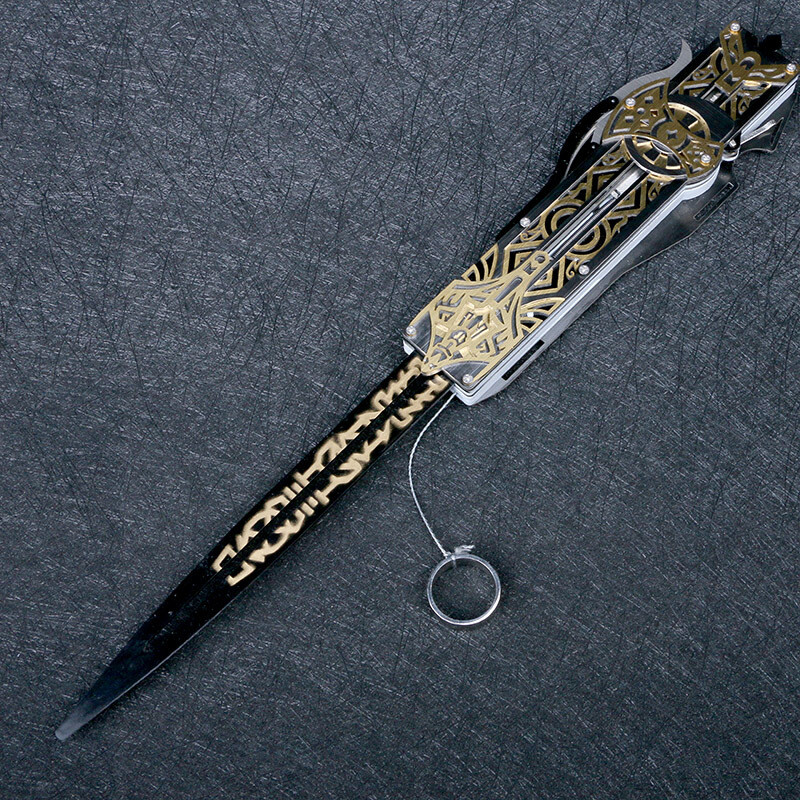 Assassin's Creed Hidden Blade Sleeve Sword Wire Control Ejectable Real Shot Gift