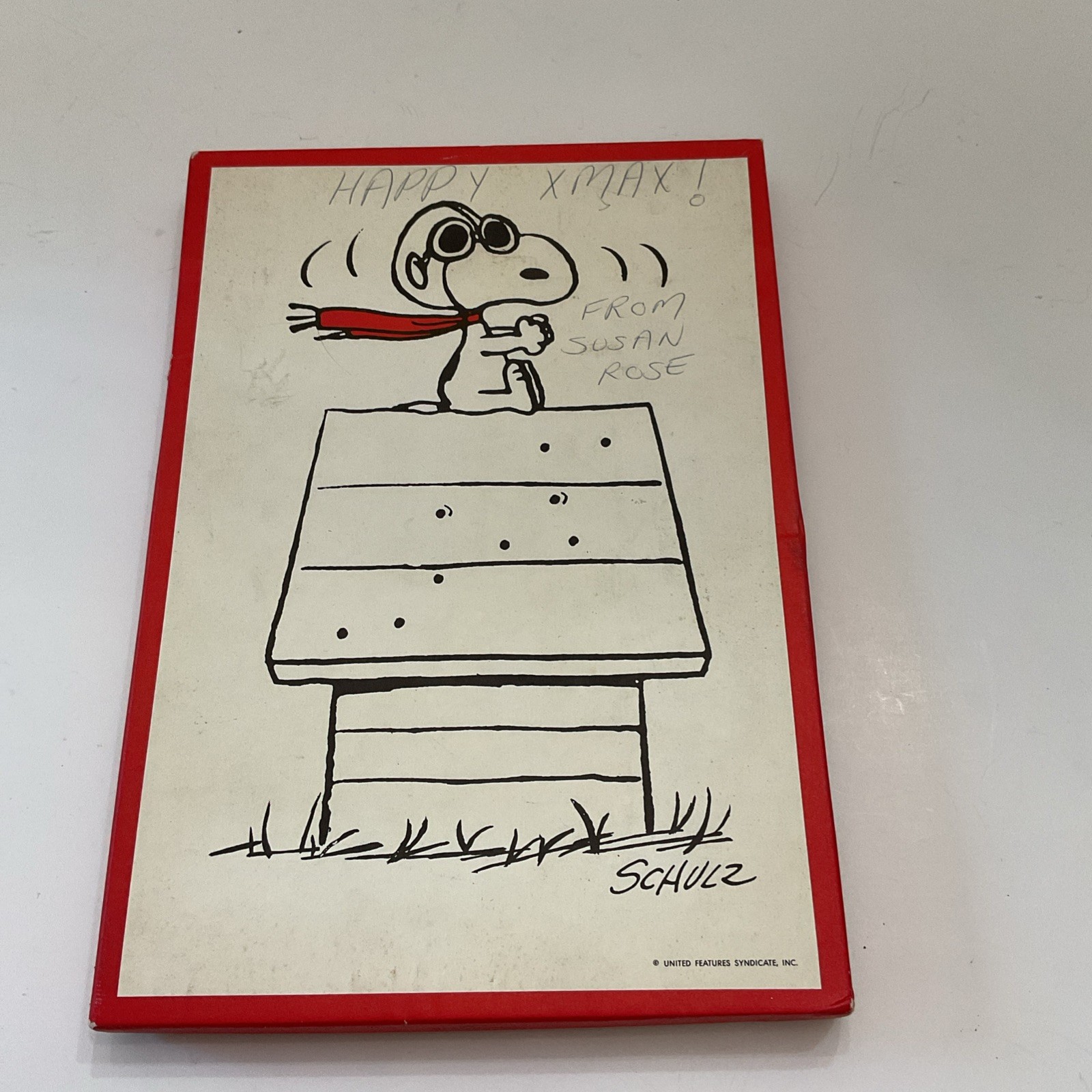 Vintage 1970s Hallmark Peanuts Stationary Snoopy Red Baron. Never Opened.