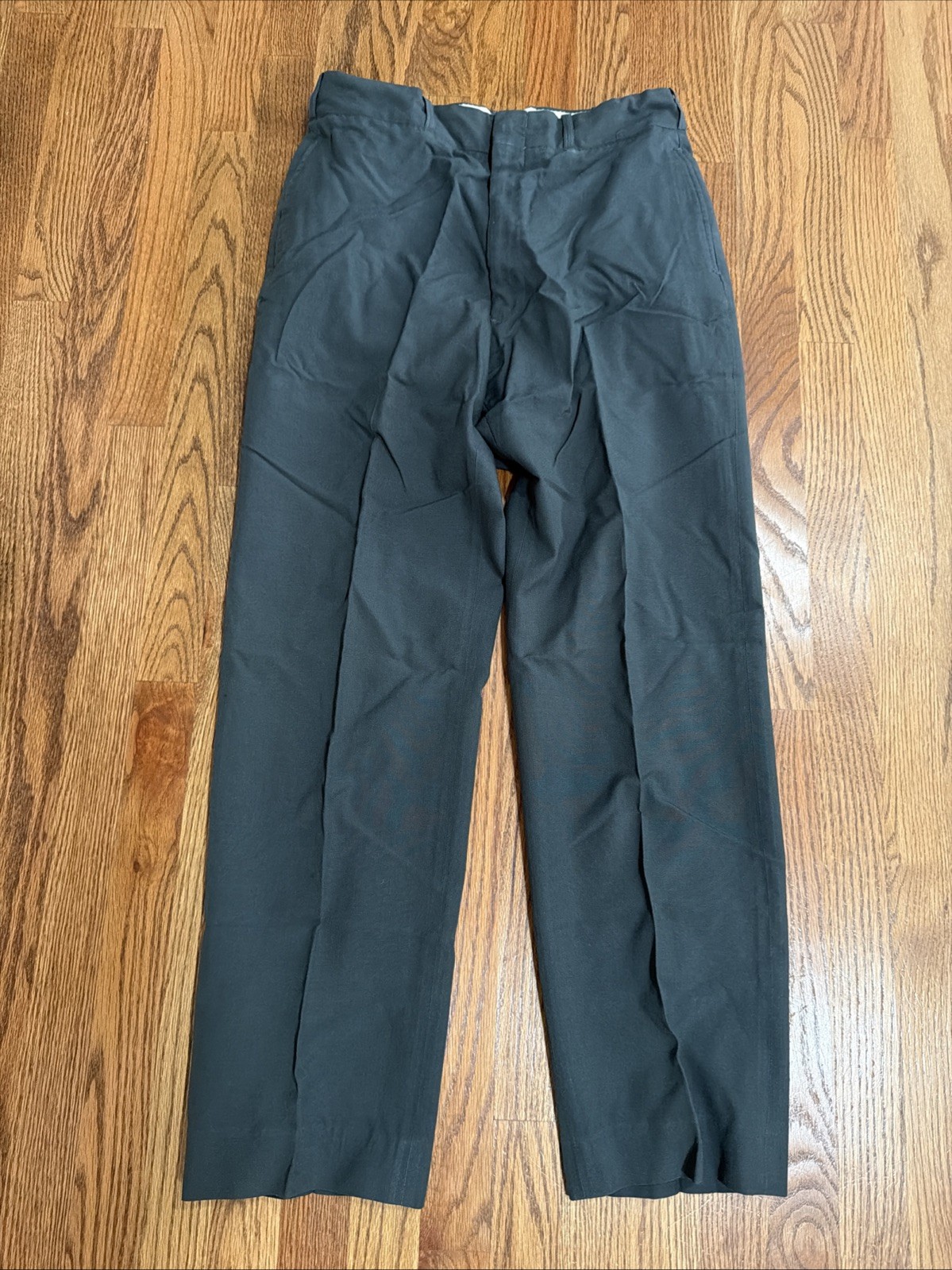 1971 Vietnam Army Green Trousers Men's 34 x 34 Wool Blend Tropical AG-344