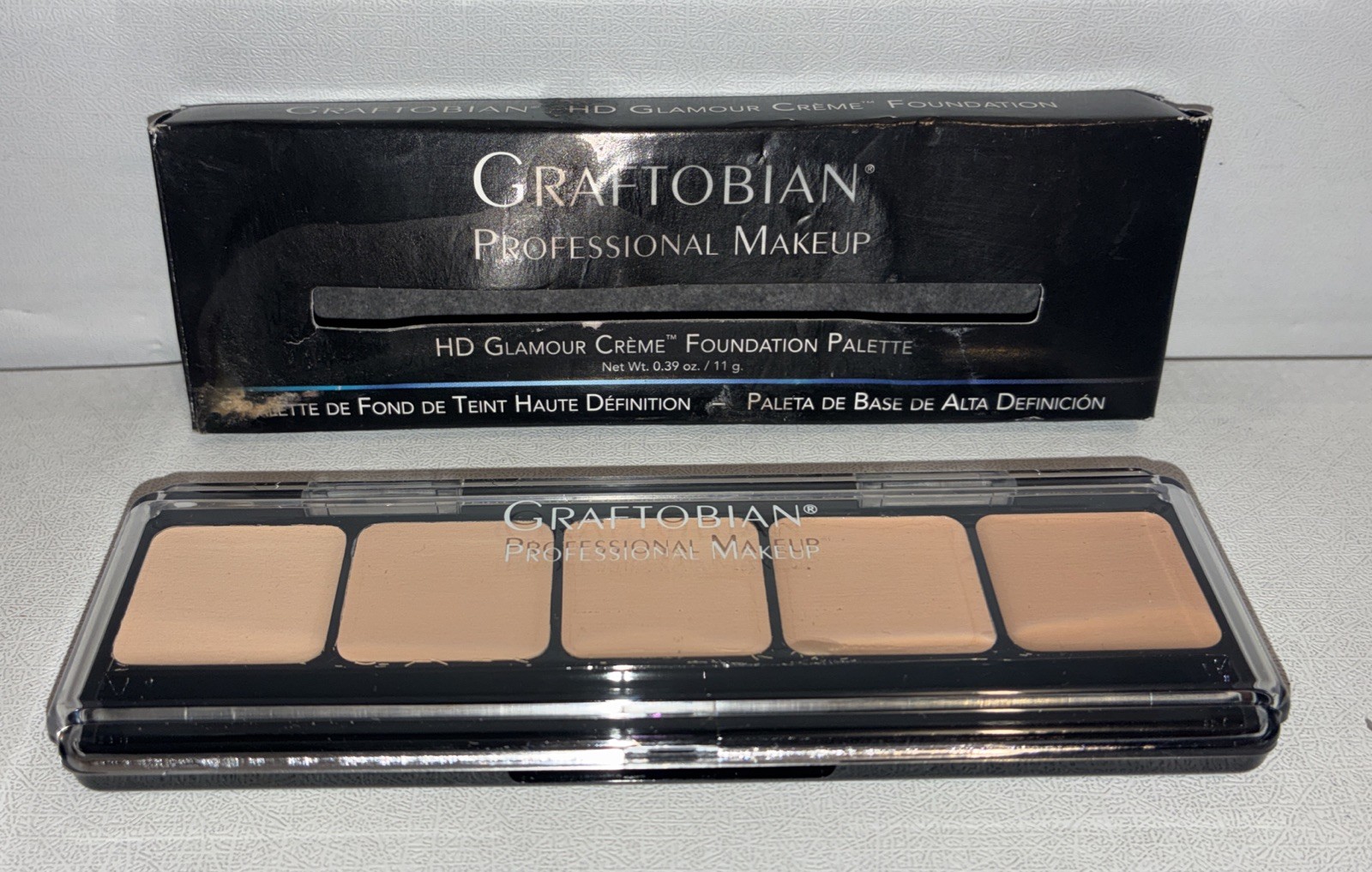 Graftobian HD Neutral #1 Glamour Crème Foundations Palette/ Damaged Box