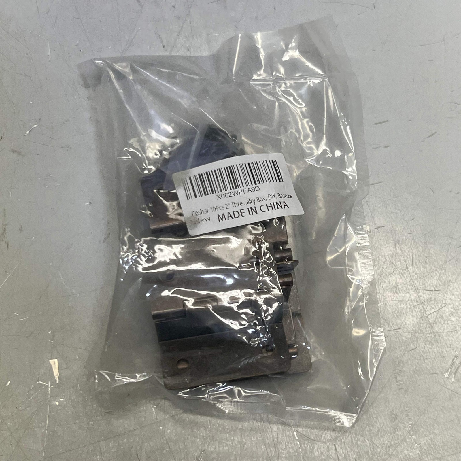 COSHAR (10 PACK) 2" Three Fold Bend Hinges Vintage X002WPFA9D