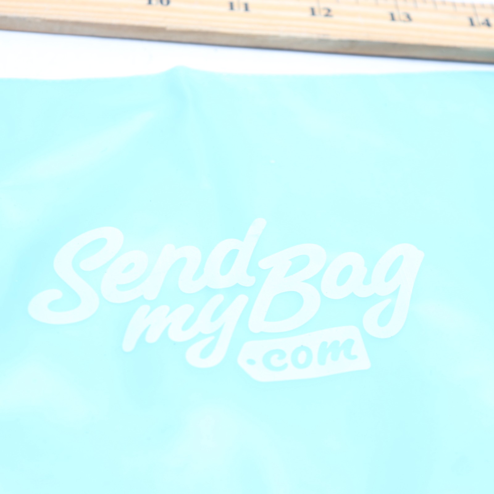 Send My Bag Blue Plastic 10" x 7"