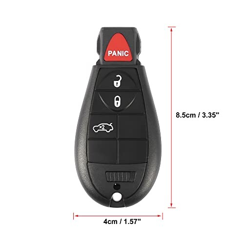 Replacement Keyless Remote Car Key Fob 433Mhz 4 Button for Dodge Dart 2013