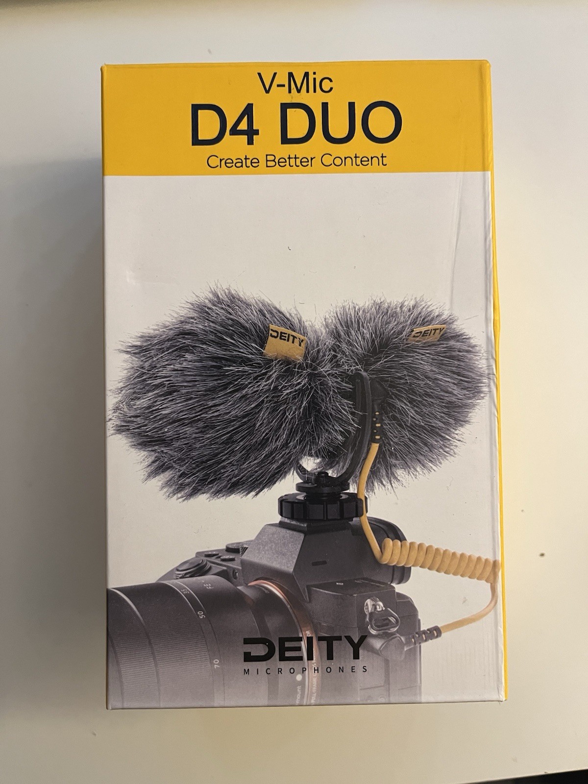 Deity V-Mic D4 Duo Microphone, Dual Cardioid Mini Voice Recorder for DSLR Cam