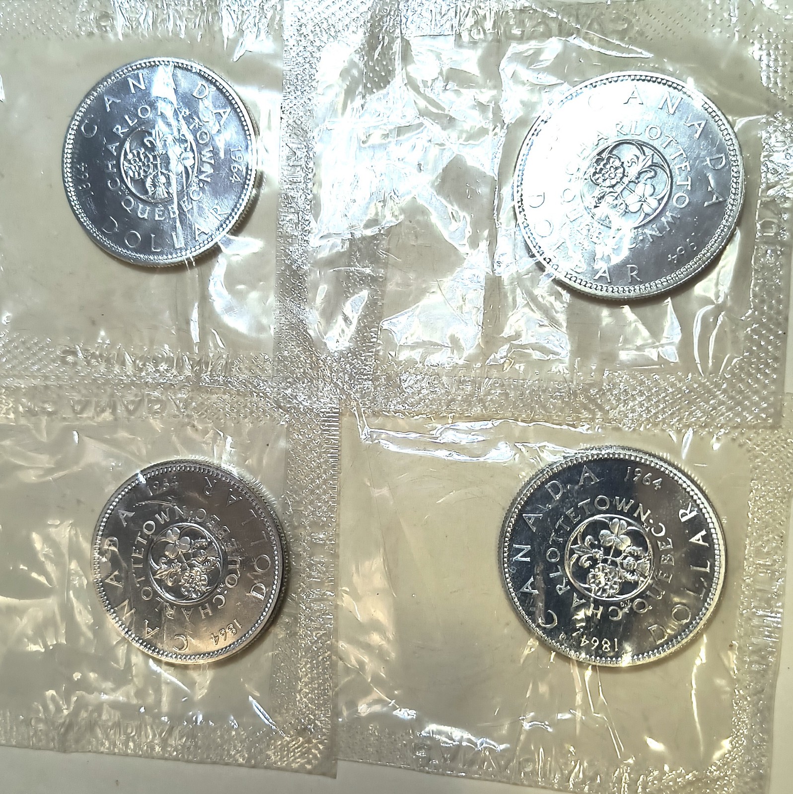 1964 Canada Proof Like Silver Dollar .800 Fine Canadian 1 coin per lot