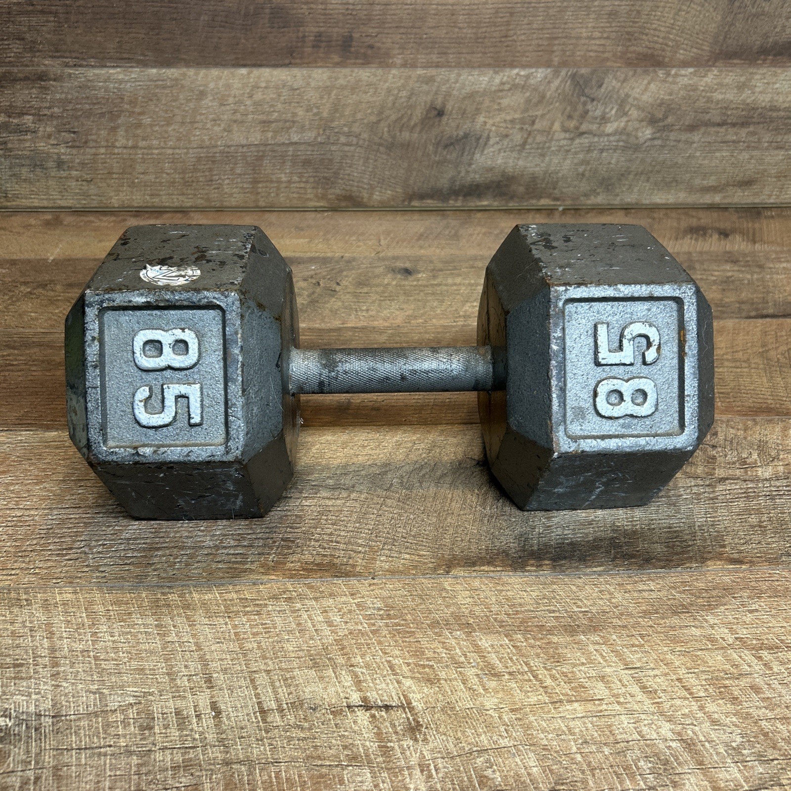 Cast Iron Hex Dumbbell Single 85 lb Weight for Training Fitness-Local Pick Up