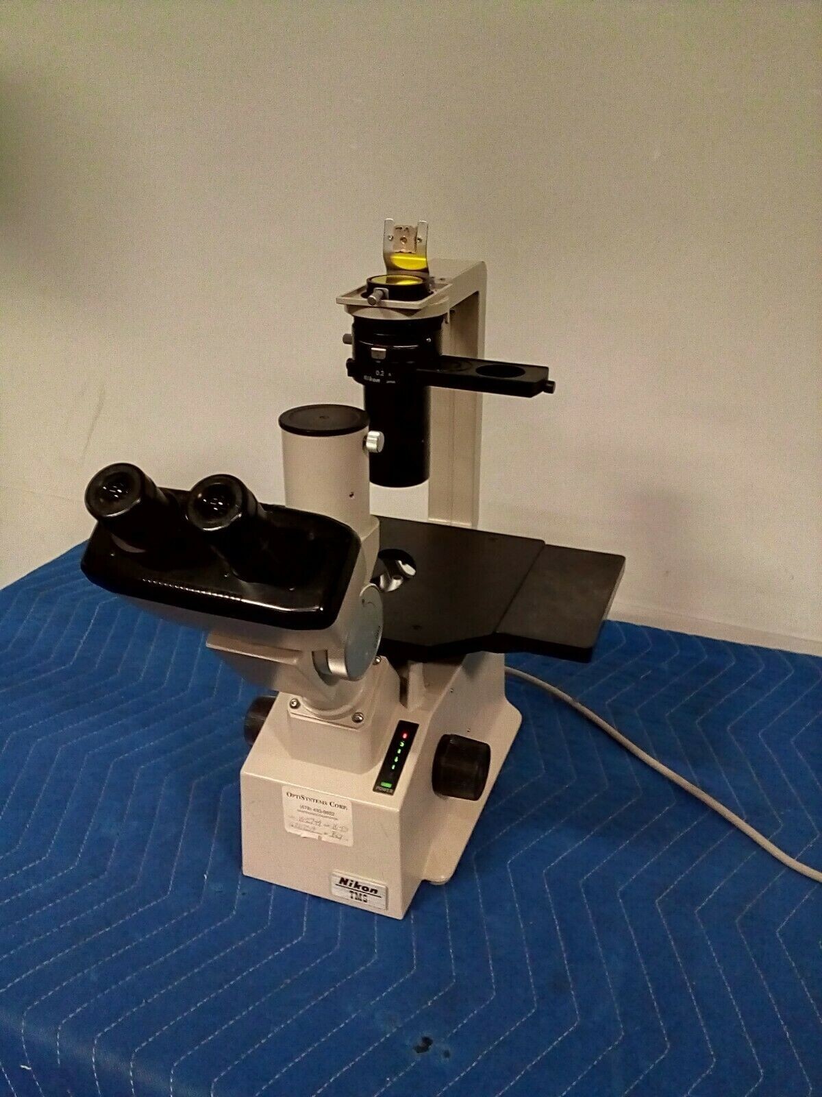 Nikon TMS-F Trinocular Inverted Phase Contrast Microscope w/ Ph 2 DL, Ph 1 DL, 4