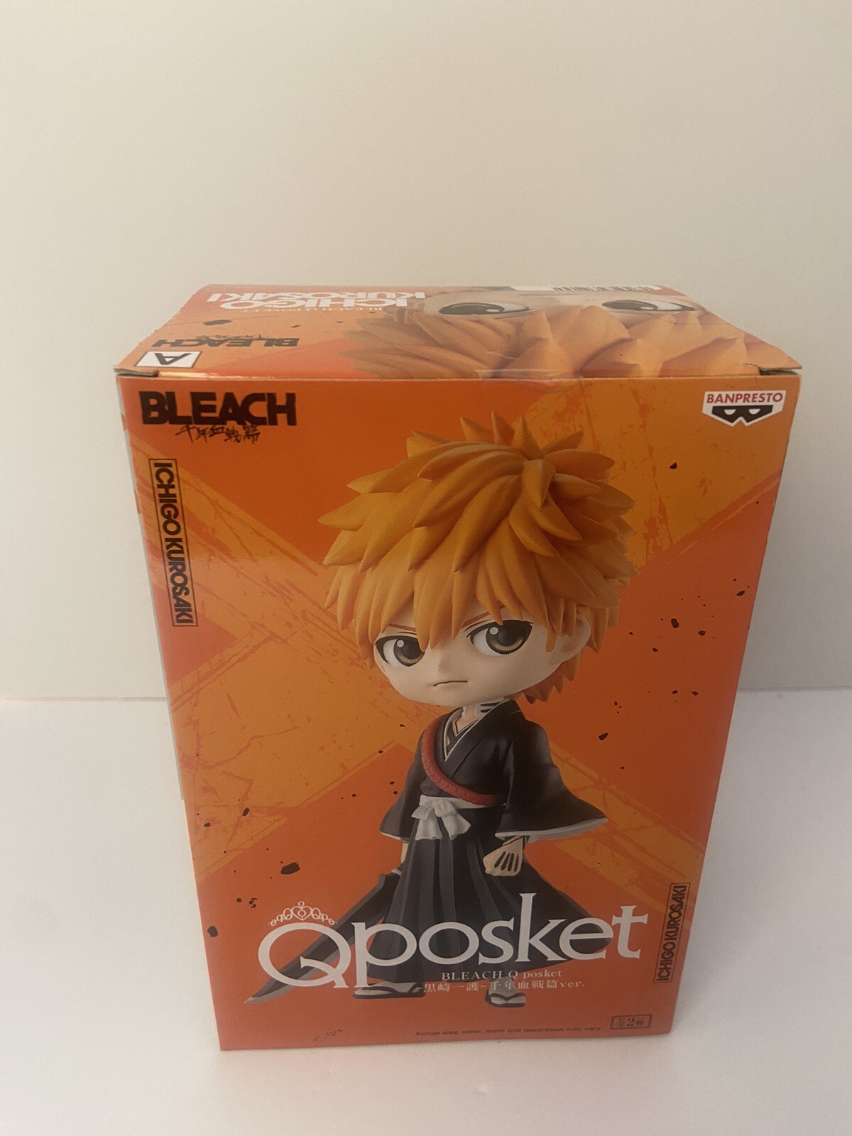 Q posket Bleach Ichigo Kurosaki Type A / Qposket / 100% Authentic!