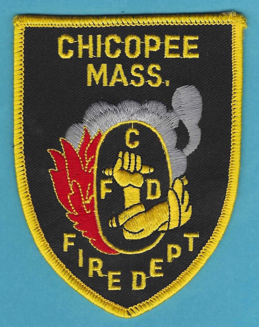 CHICOPEE MASSACHUSETTS FIRE RESCUE PATCH