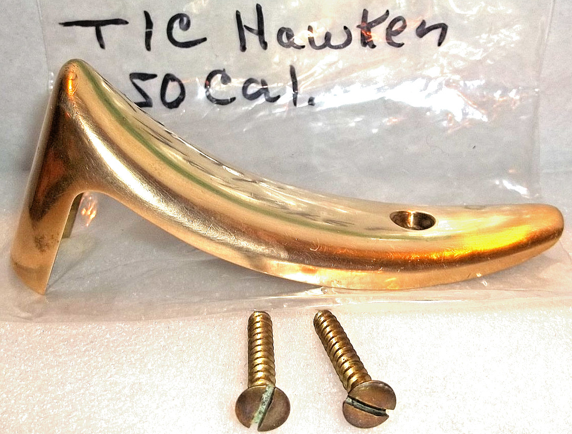 T/C THOMPSON CENTER HAWKEN 50 CAL MUZZLELOADER BRASS BUTT PLATE & SCREWS FREE SH