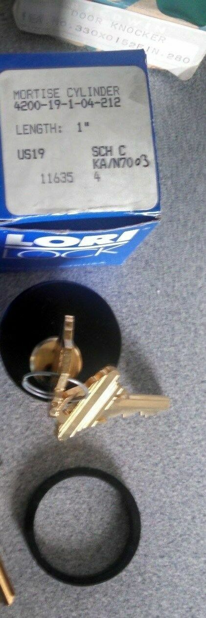 LOCKSMITH ONE (1) MORTISE CYL MADE USA BAR STOCK 1 " US19 DARK BRONZE KA2