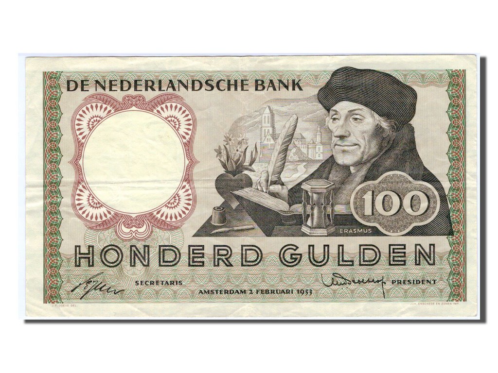 [#83362] Banknote, Netherlands, 100 Gulden, 1953, AU(50-53)