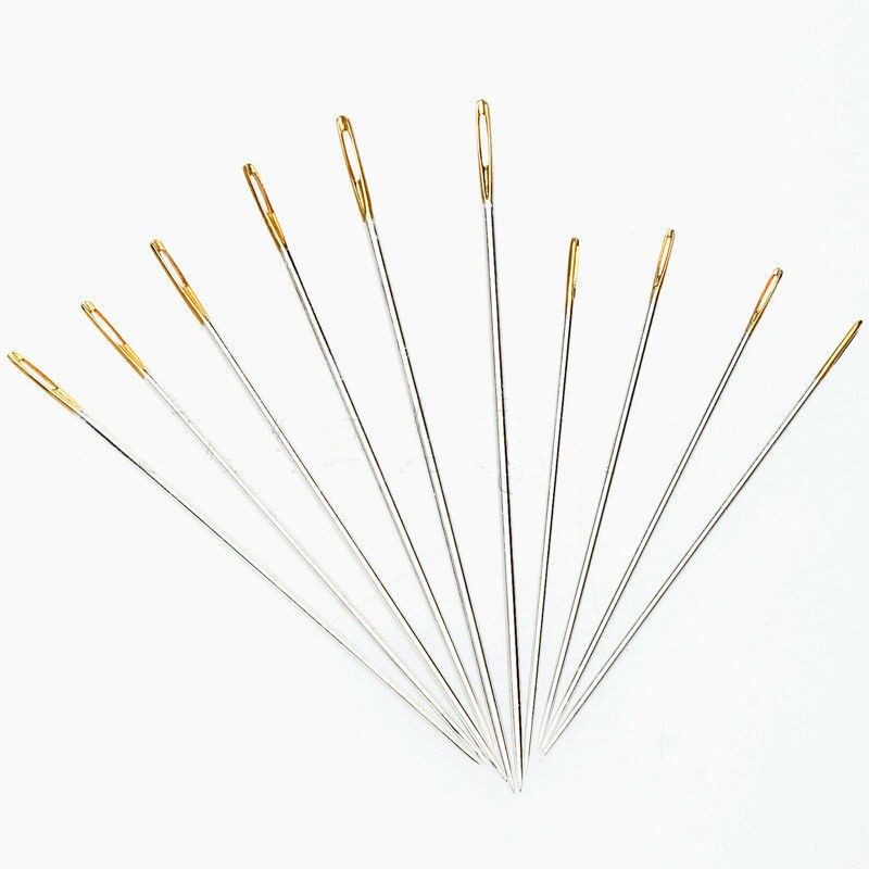 10X Leather Canvas Sewing Stitching Needles Leathercraft Handmade Repair Tool E