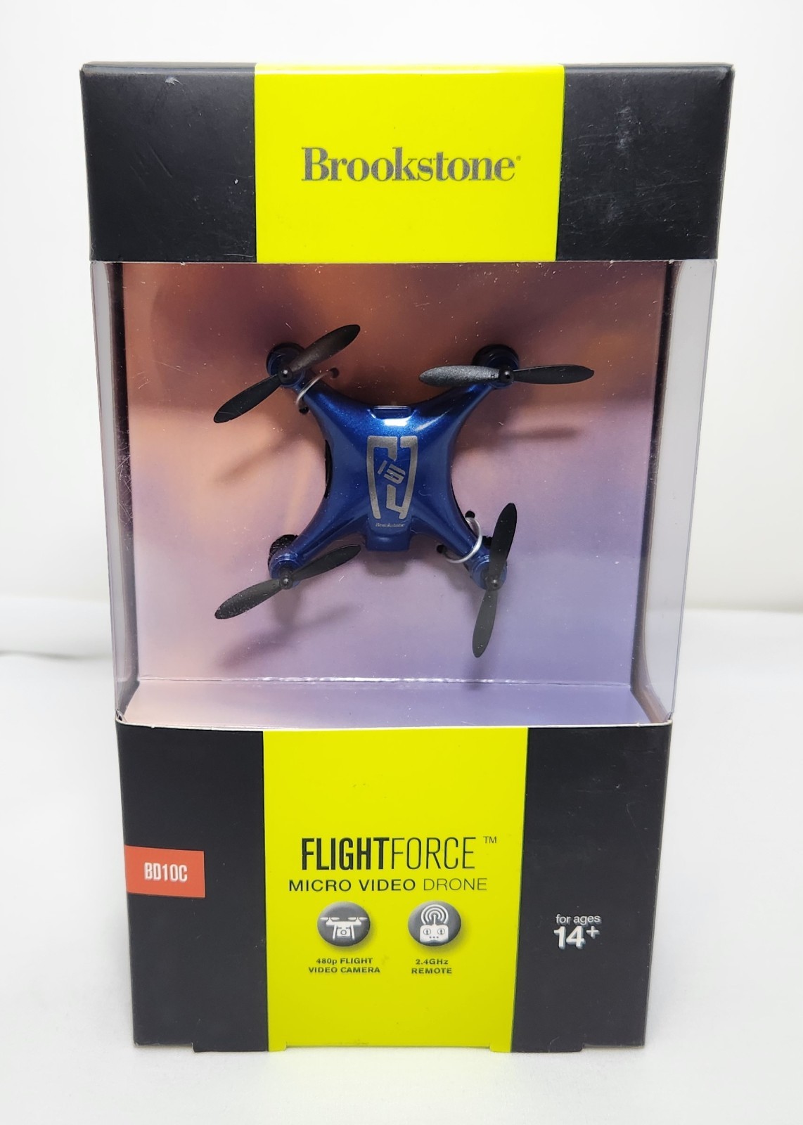 Brookstone Flightforce Blue Micro Video Drone (BD10C) – New in Box
