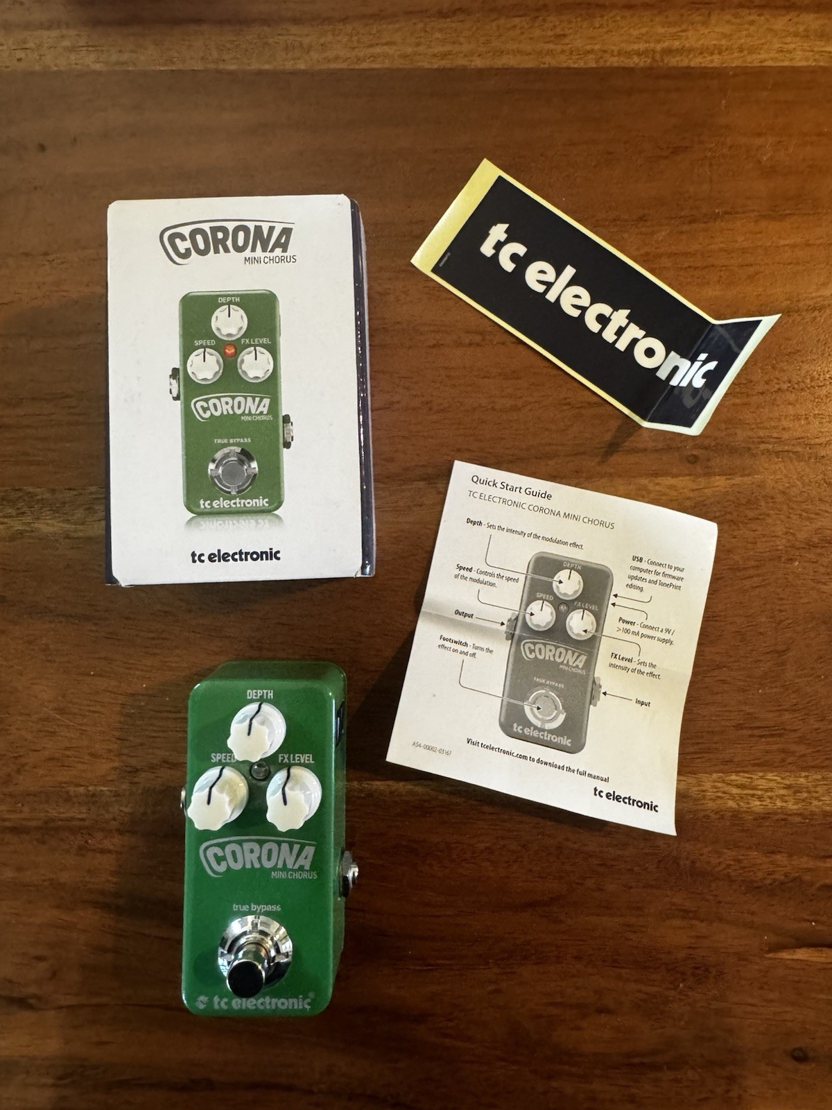 T.C. Electronic Effects Pedal Corona Mini Chorus True Bypass NewUnused