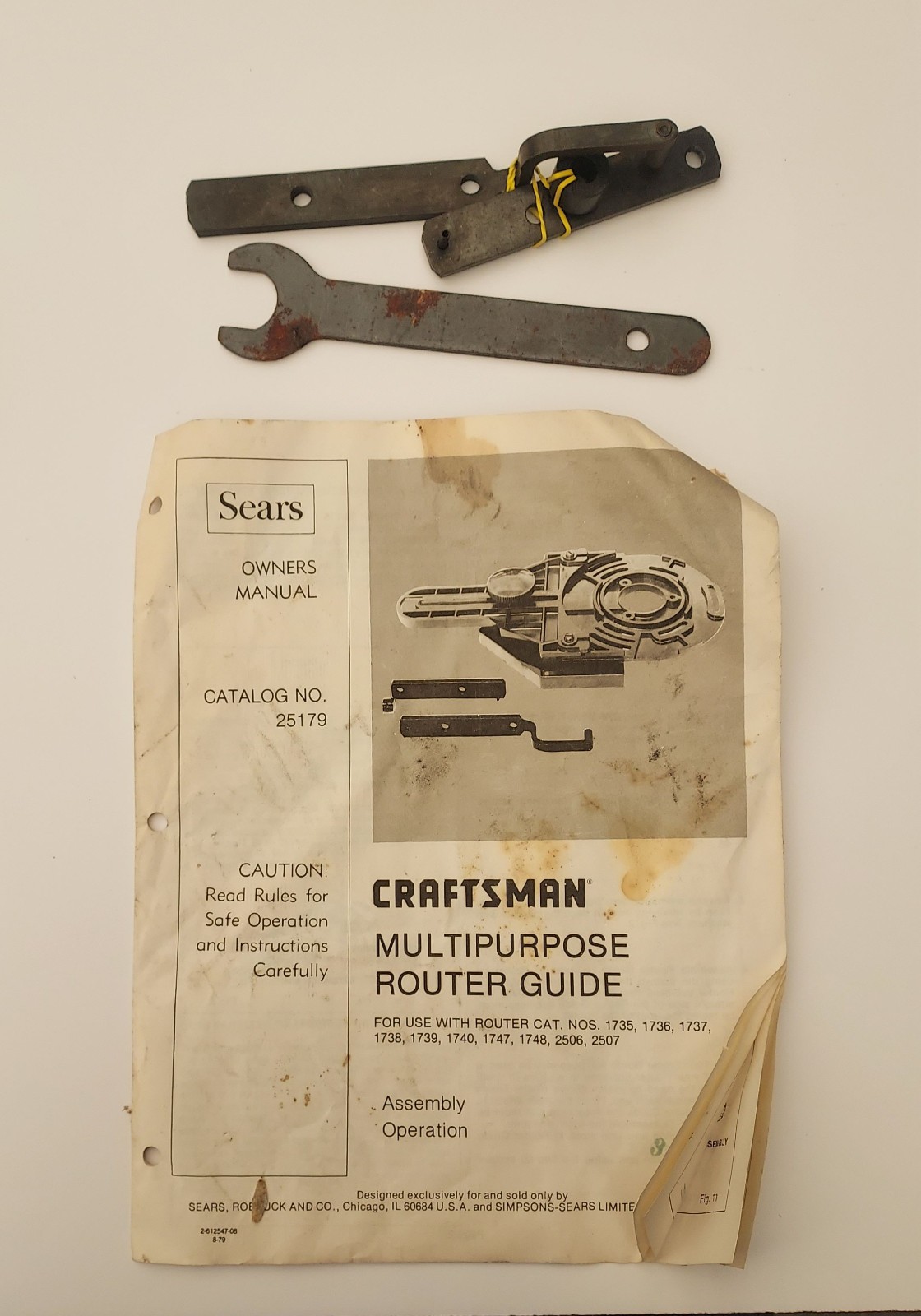 SEARS 1HP ROUTER MODEL 315.17470