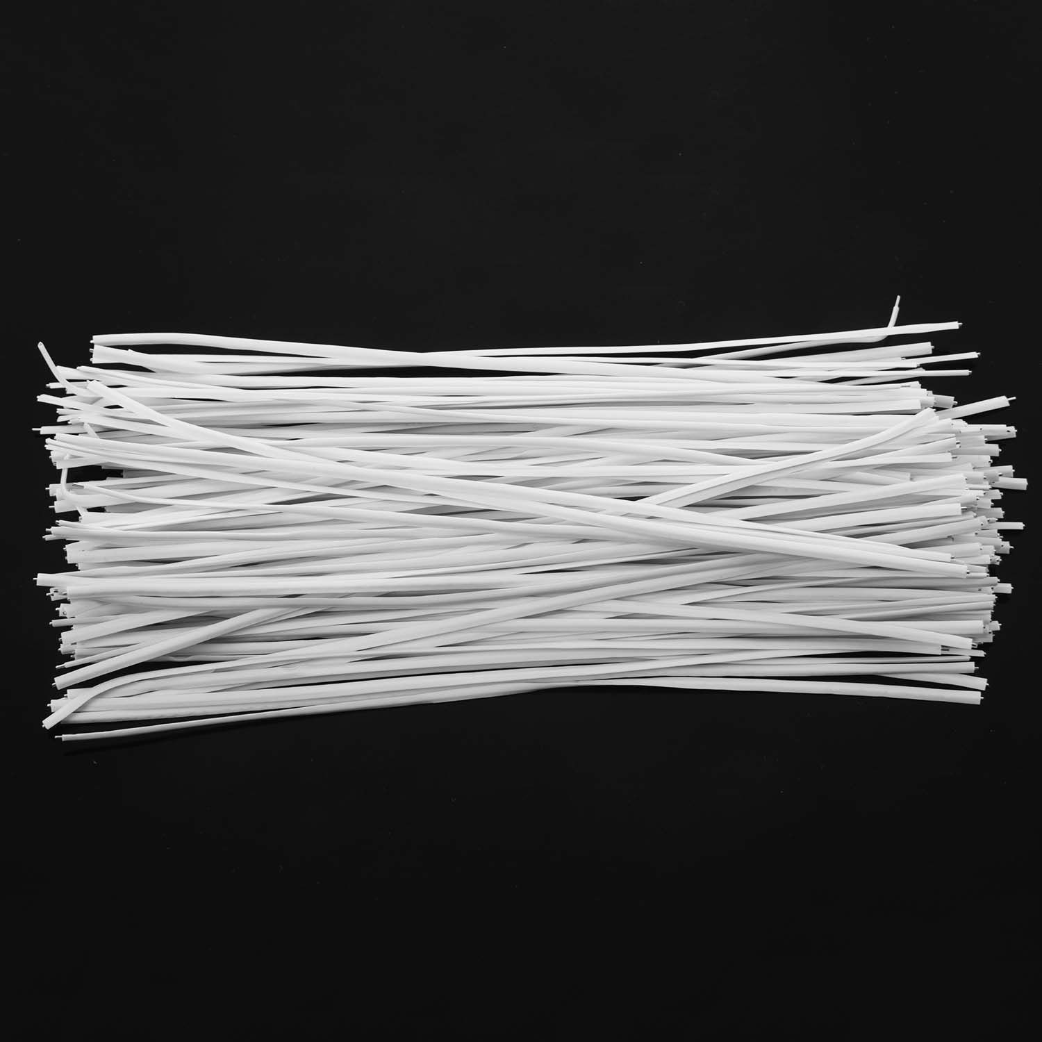 130pcs Cable Organizer Binding Packaging Wire Ties White 150x2.2mm Q5T45881